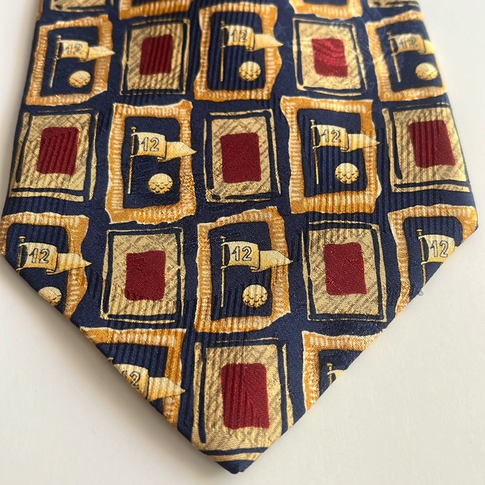 Robert Talbott Silk Tie Golf Theme 12th Hole Made for Nordstrom